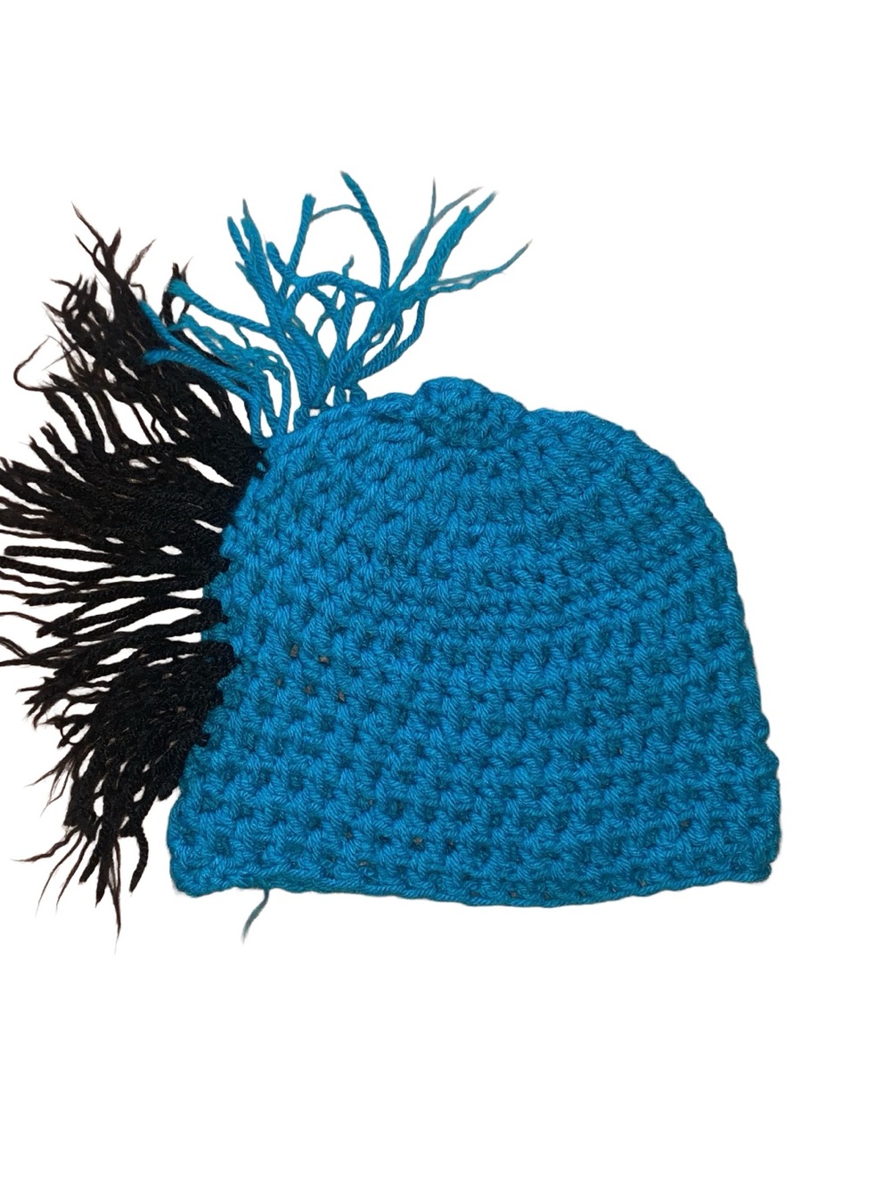 Blue crochet hat